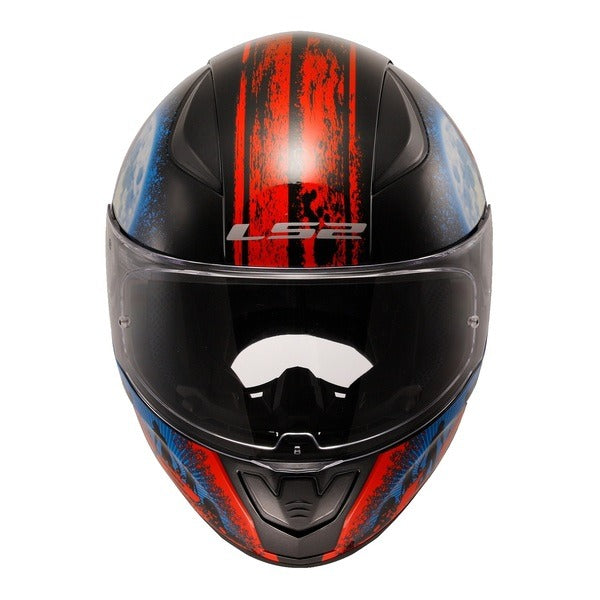 LS2 Zombie Helmet Black/Red