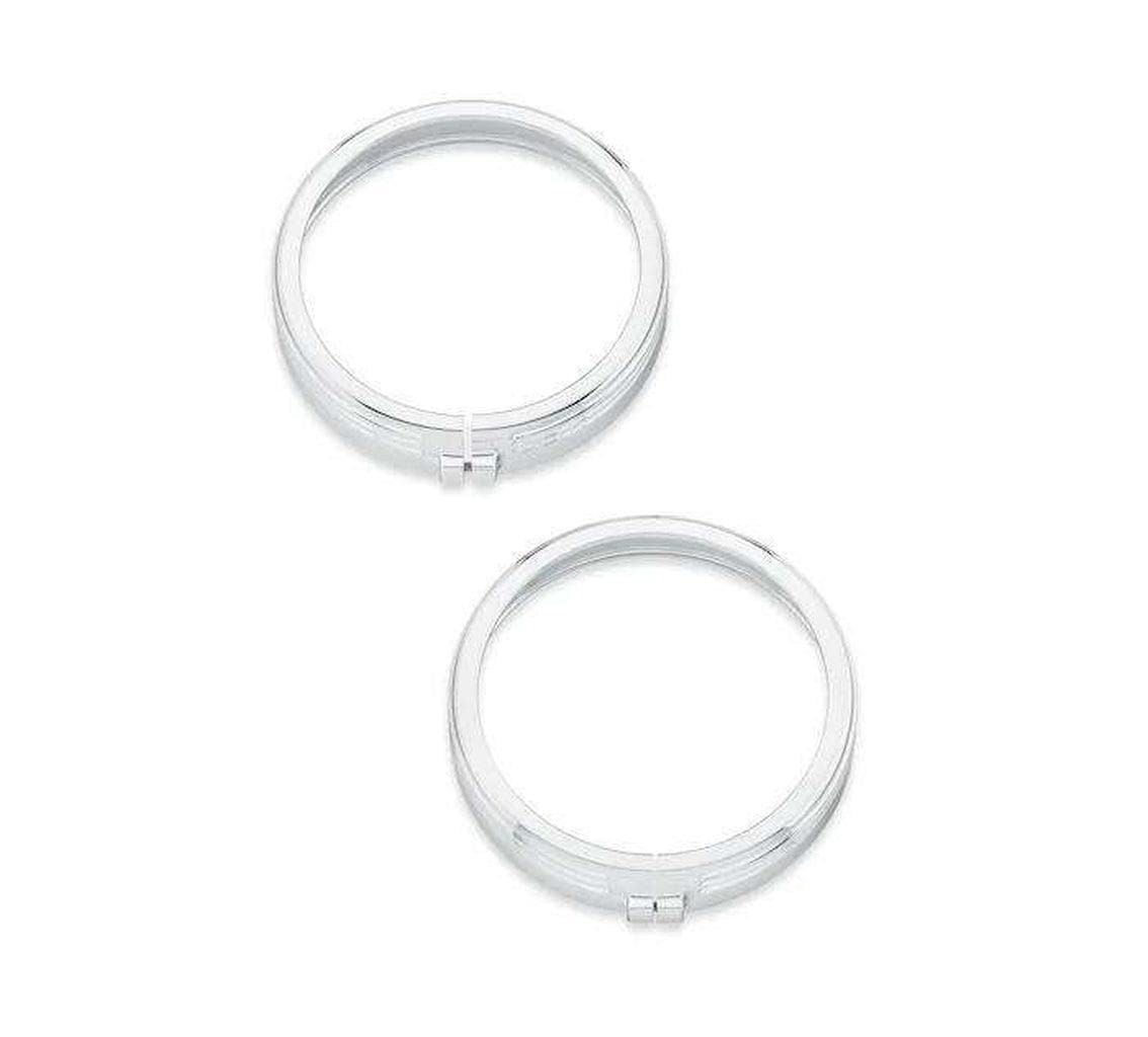 4 In. Defiance Auxiliary Lamp Trim Rings-61400353-Rolling Thunder Harley-Davidson