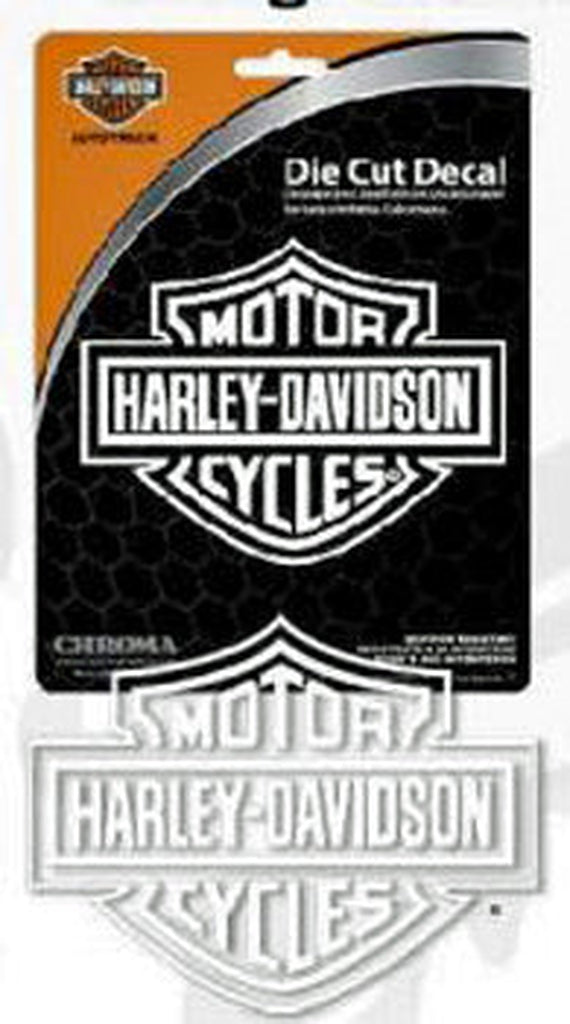 Harley-Davidson B&amp;S White Die Cuts Decal-CG3614-Rolling Thunder Harley-Davidson