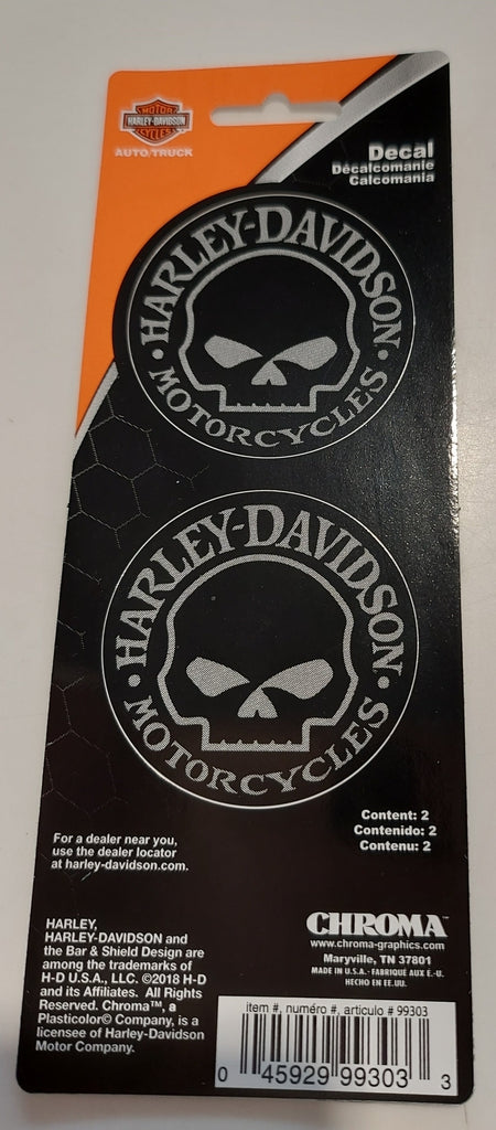 Harley-Davidson Decal Skull-CG99303-Rolling Thunder Harley-Davidson