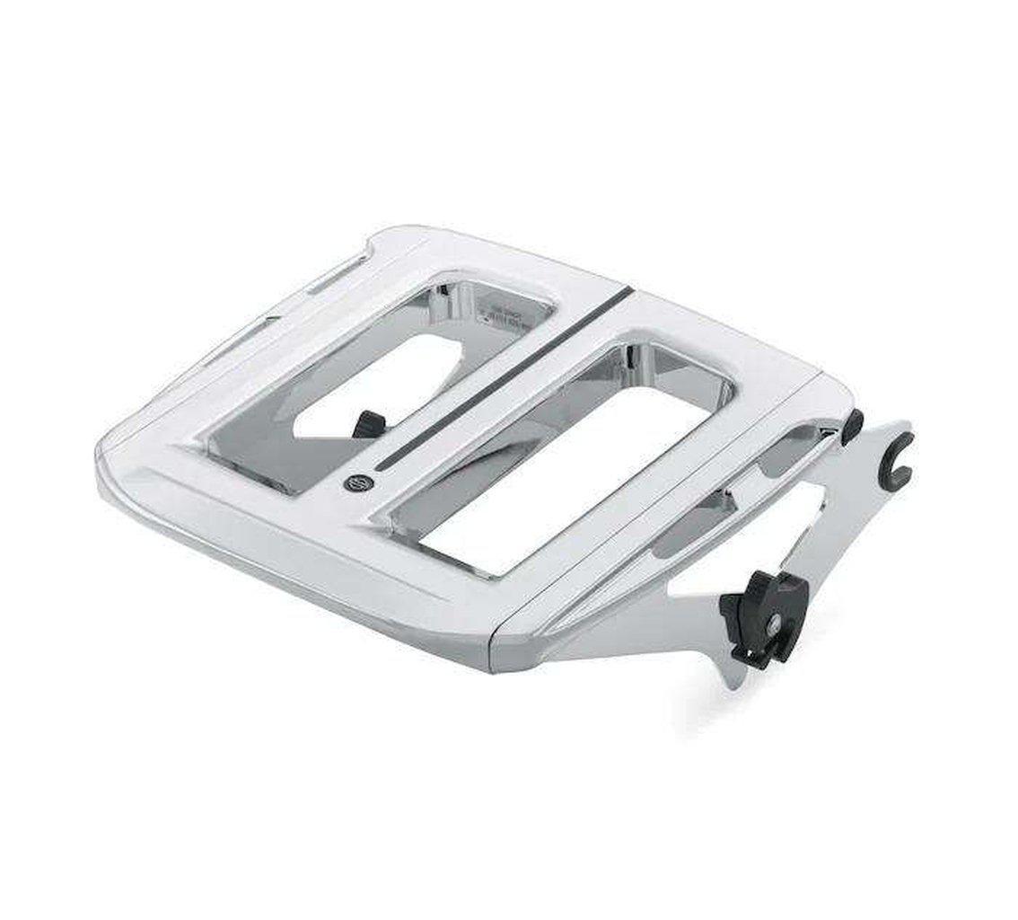 Adjustable Two-Up Chrome Luggage Rack-50300044B-Rolling Thunder Harley-Davidson