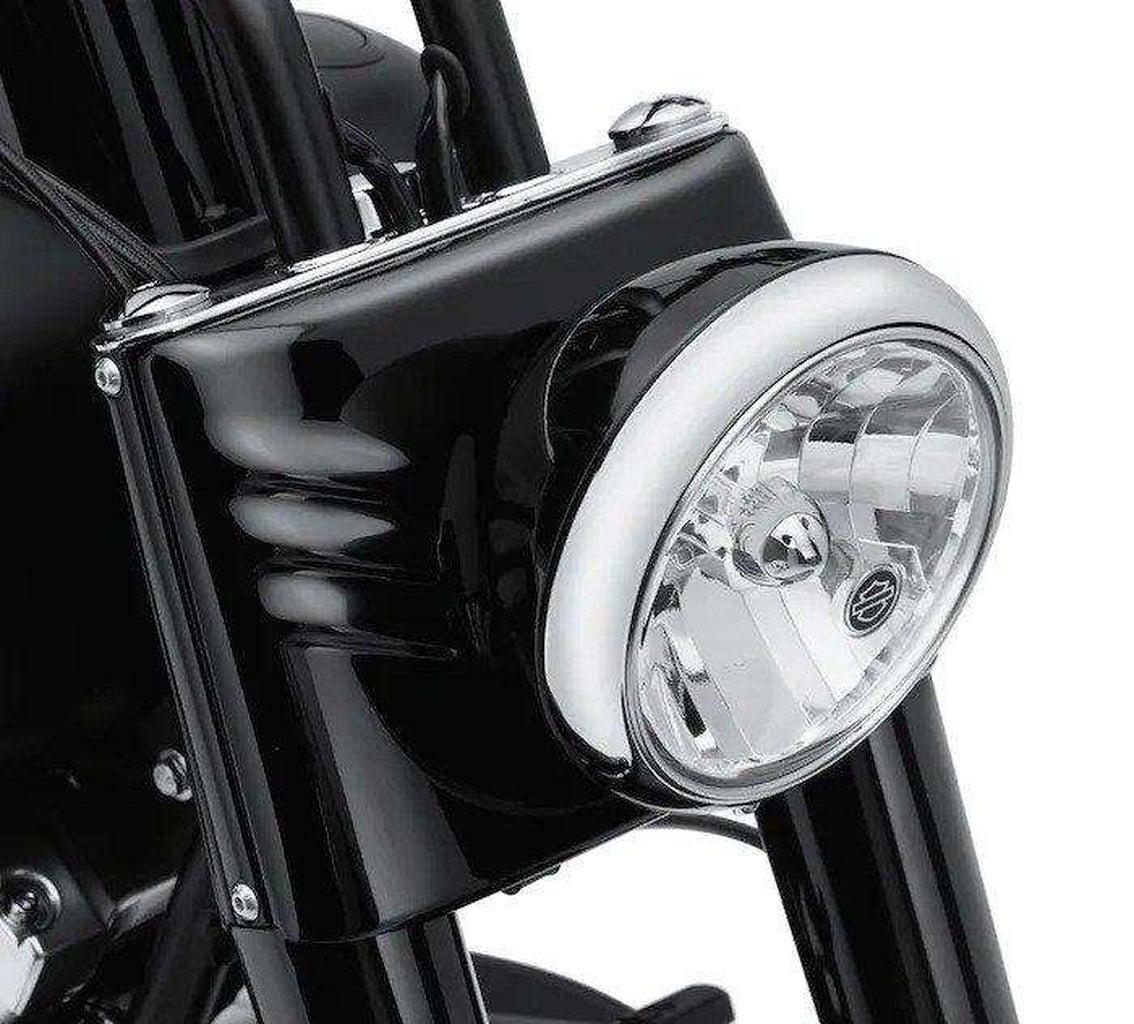 Black Domestic Headlamp Shell-73294-10-Rolling Thunder Harley-Davidson