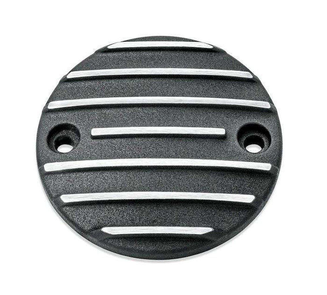 Black Fin Timer Cover-25600142-Rolling Thunder Harley-Davidson