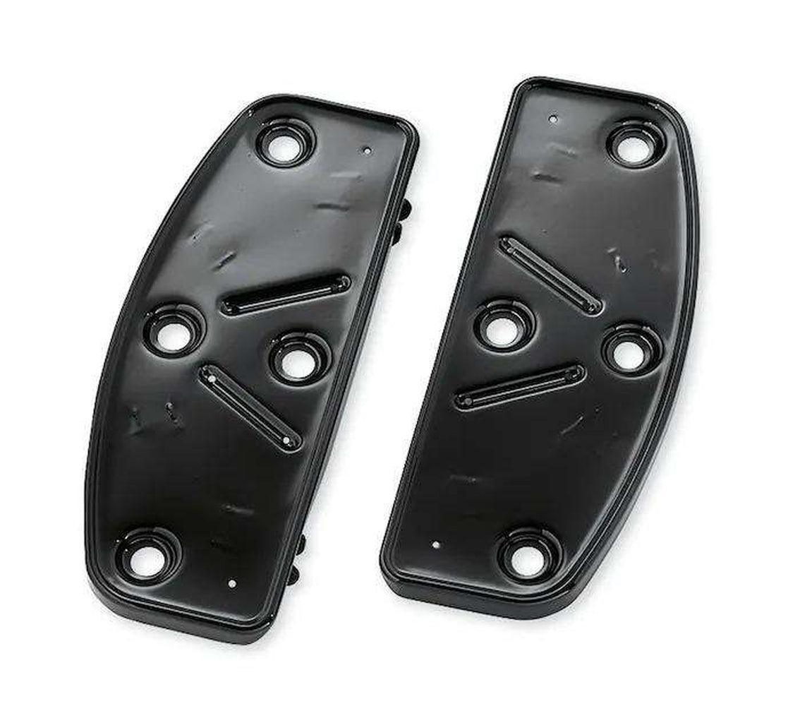 Black Rider Footboard Pans - Traditional Shape-51322-08-Rolling Thunder Harley-Davidson