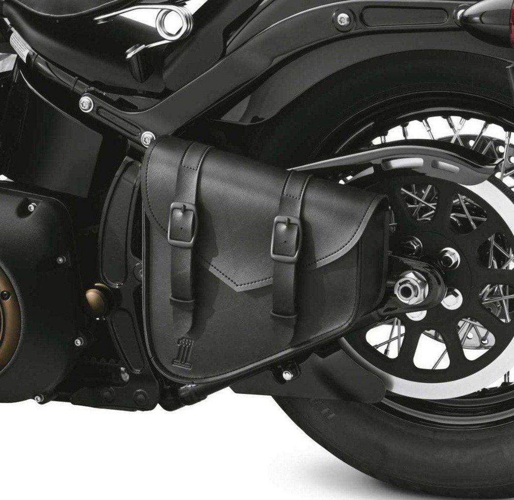 Black Standard Line Swingarm Bag-90201768-Rolling Thunder Harley-Davidson