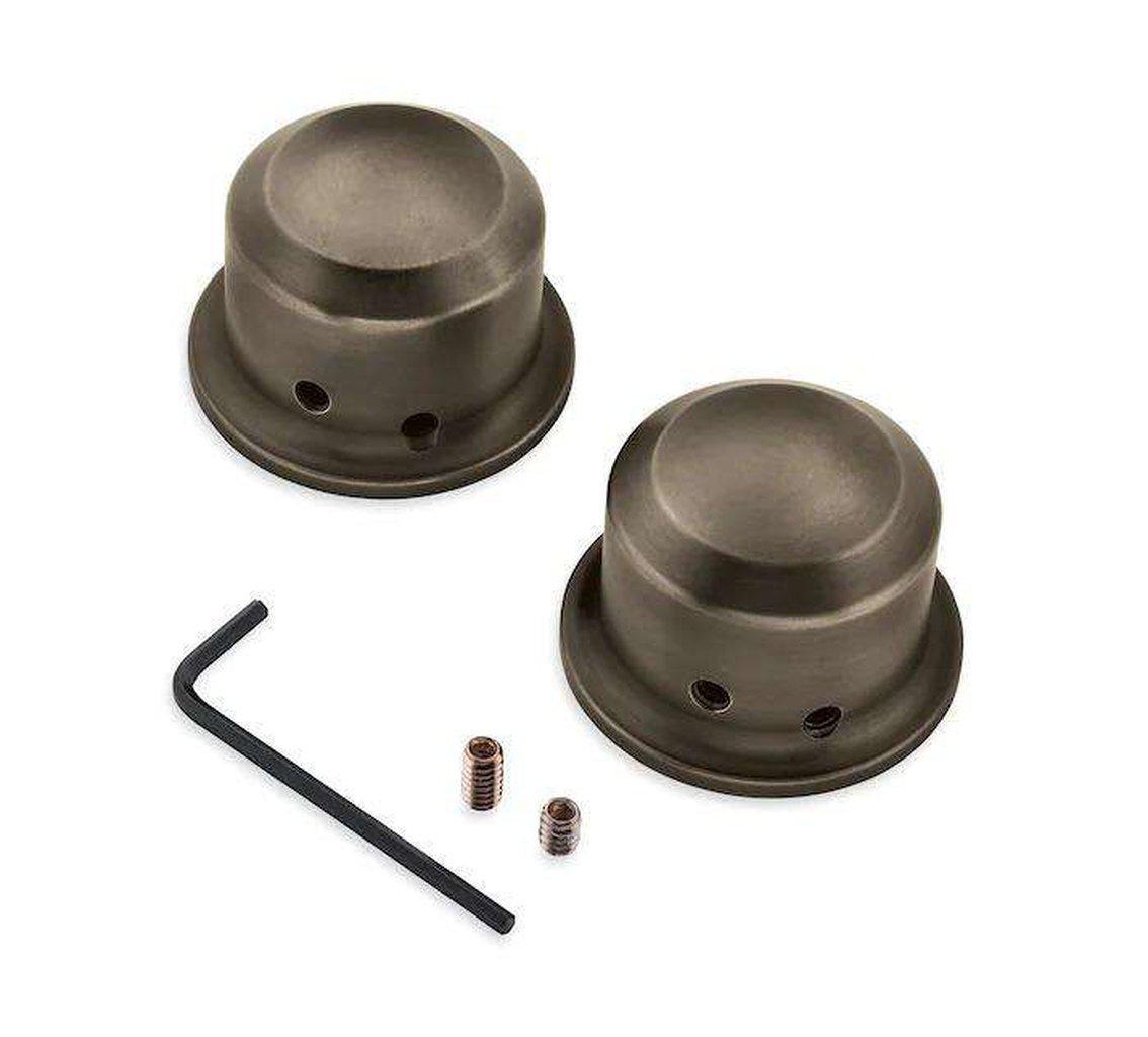 Brass Front Axle Nut Covers-43000046-Rolling Thunder Harley-Davidson
