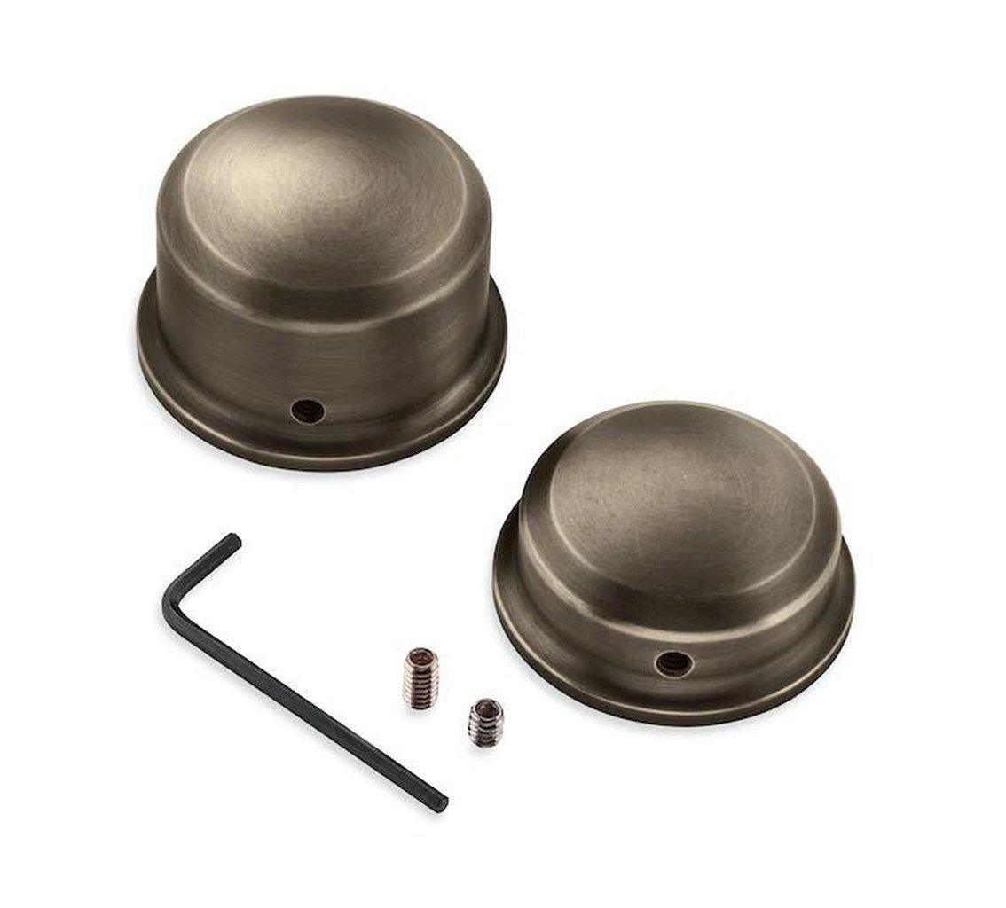 Brass Rear Axle Nut Covers-43000050-Rolling Thunder Harley-Davidson