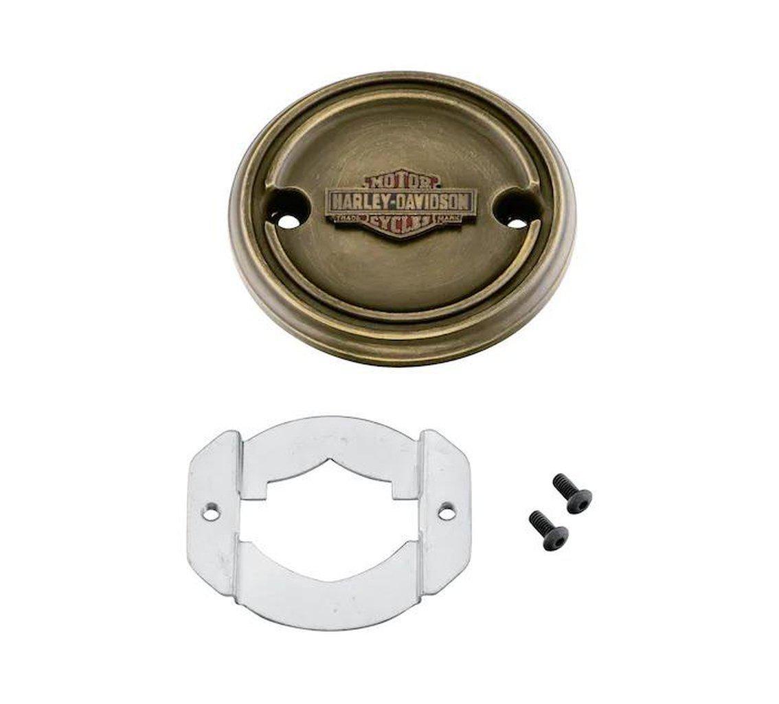 Brass Right Side Medallion-25800089-Rolling Thunder Harley-Davidson