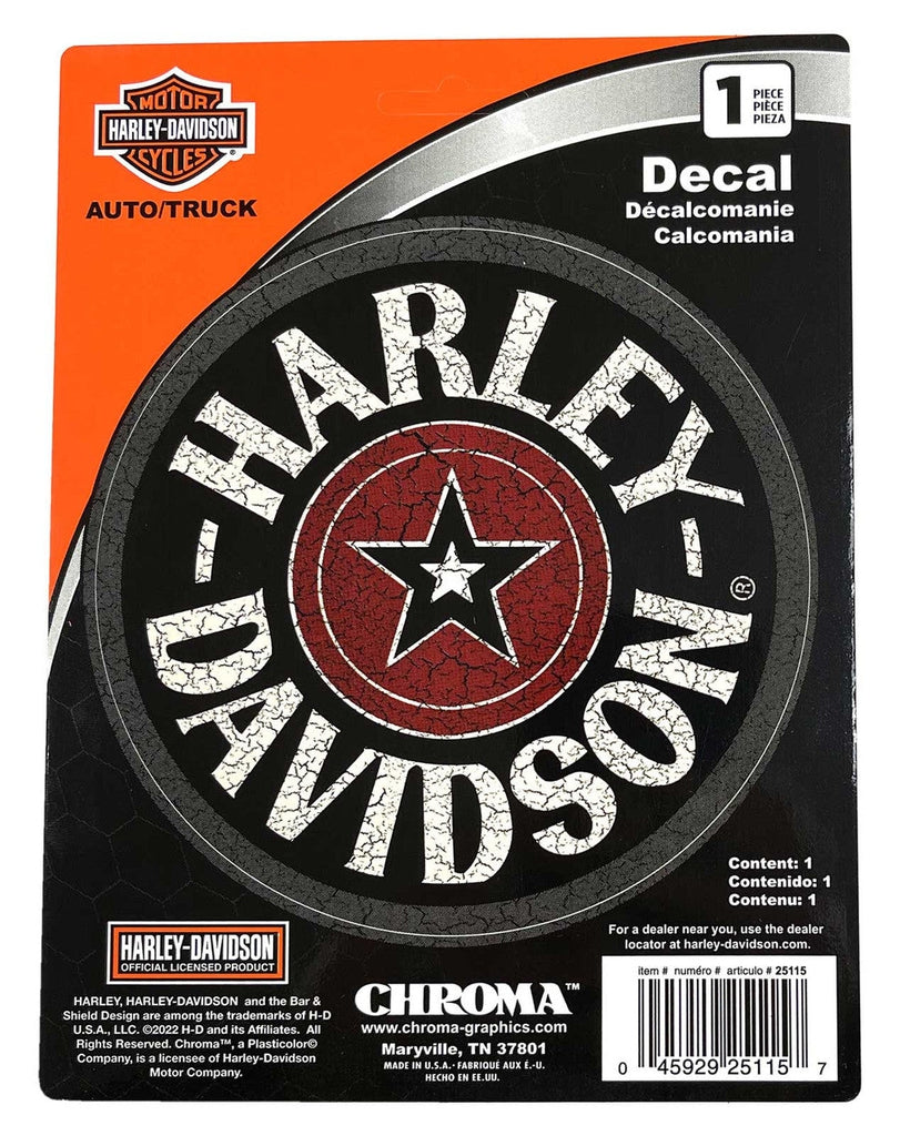 Harley-Davidson Decal Star Badge-CG25115-Rolling Thunder Harley-Davidson