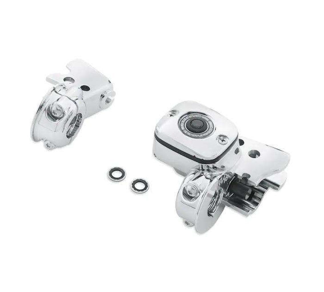 Chrome Clutch Bracket And Master Cylinder Reservoir Kit-45281-99E-Rolling Thunder Harley-Davidson