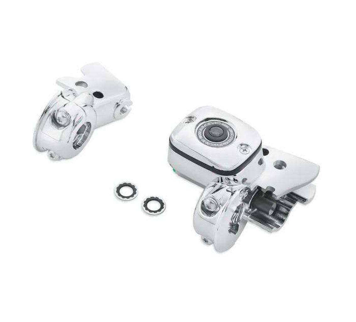 Chrome Clutch Bracket And Master Cylinder Reservoir Kit-45284-99E-Rolling Thunder Harley-Davidson