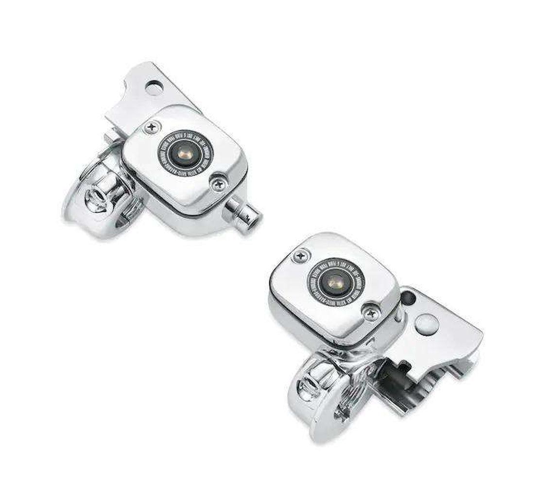 Chrome Clutch Bracket And Master Cylinder Reservoir Kit-41700330A-Rolling Thunder Harley-Davidson