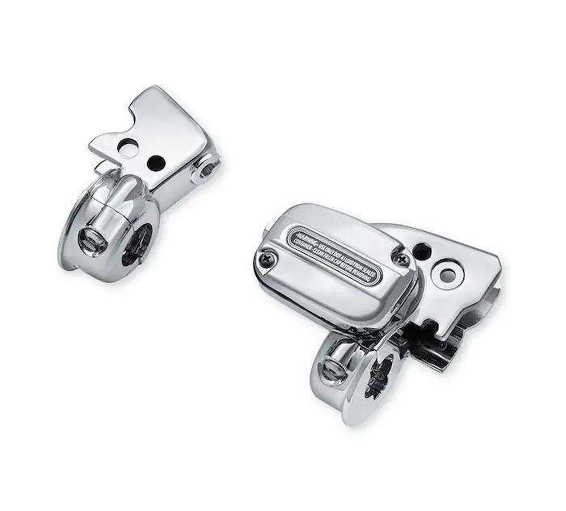 Chrome Clutch Bracket &amp; Master Cylinder Reservoir Kit Tourer-46418-05B-Rolling Thunder Harley-Davidson