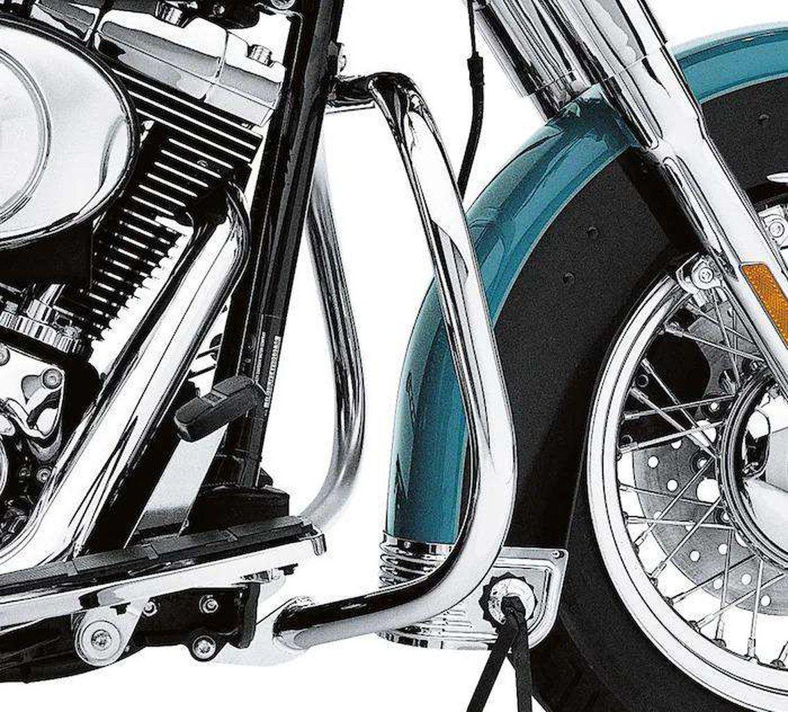 Chrome Front Engine Guard Kit - Fx Softail-49200-07A-Rolling Thunder Harley-Davidson