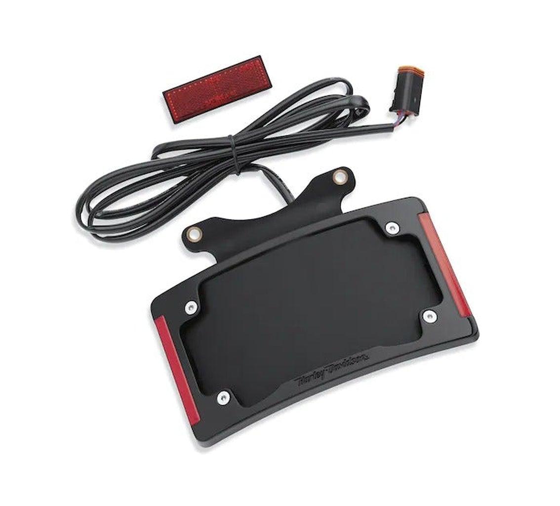 Curved License Plate Frame With Led Lighting-67900273-Rolling Thunder Harley-Davidson