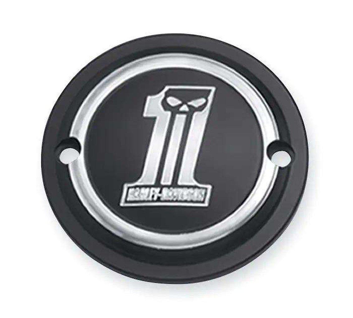 Dark Custom Timer Cover-32415-09-Rolling Thunder Harley-Davidson