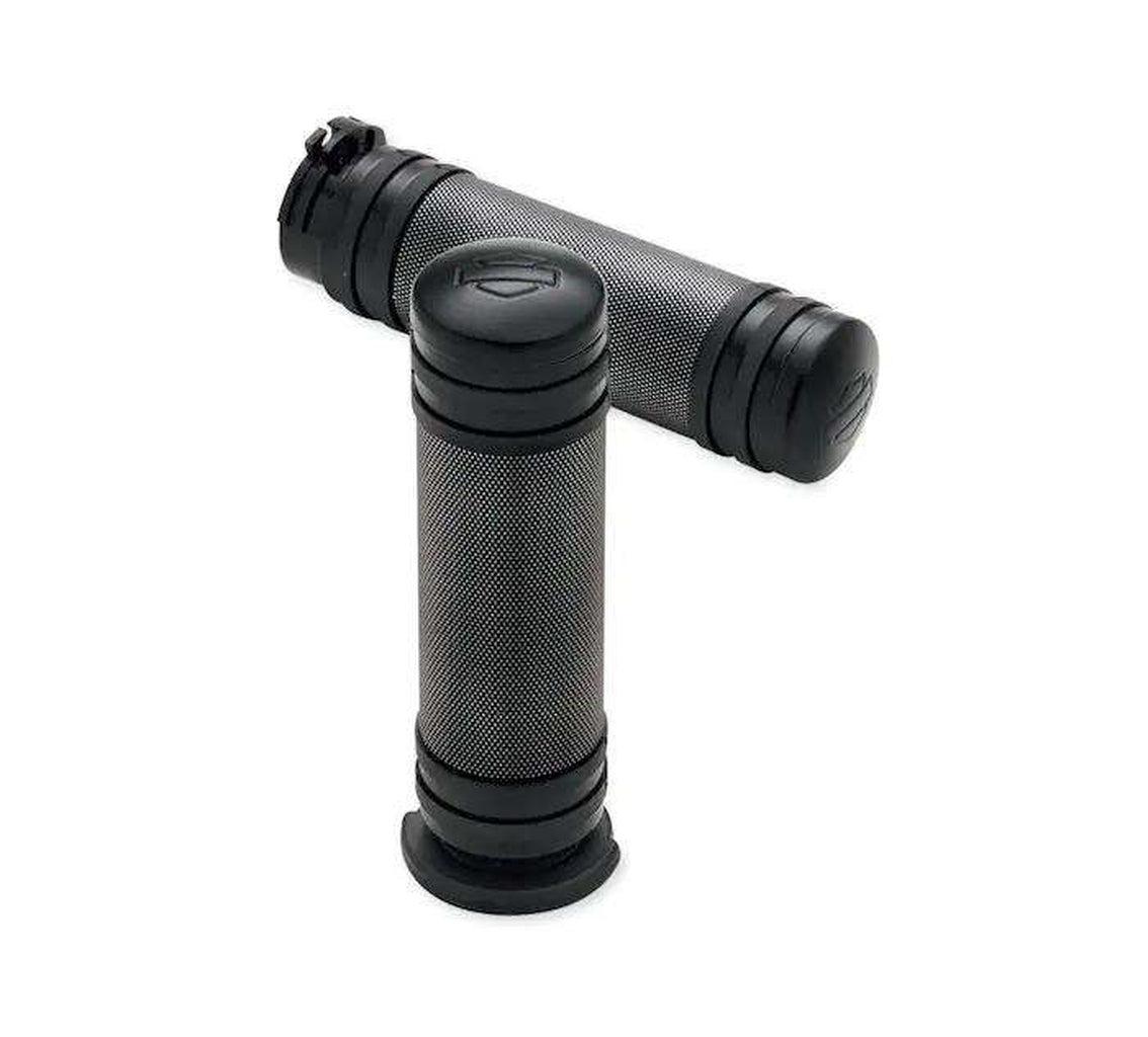 Diamond Black Grips - Throttle By Wire-56746-08-Rolling Thunder Harley-Davidson