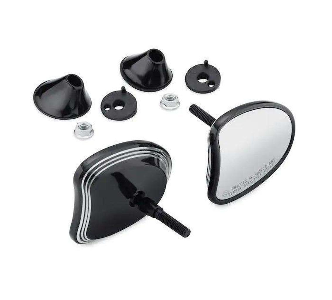 Edge Cut Tapered Fairing Mount Mirrors-56000099A-Rolling Thunder Harley-Davidson
