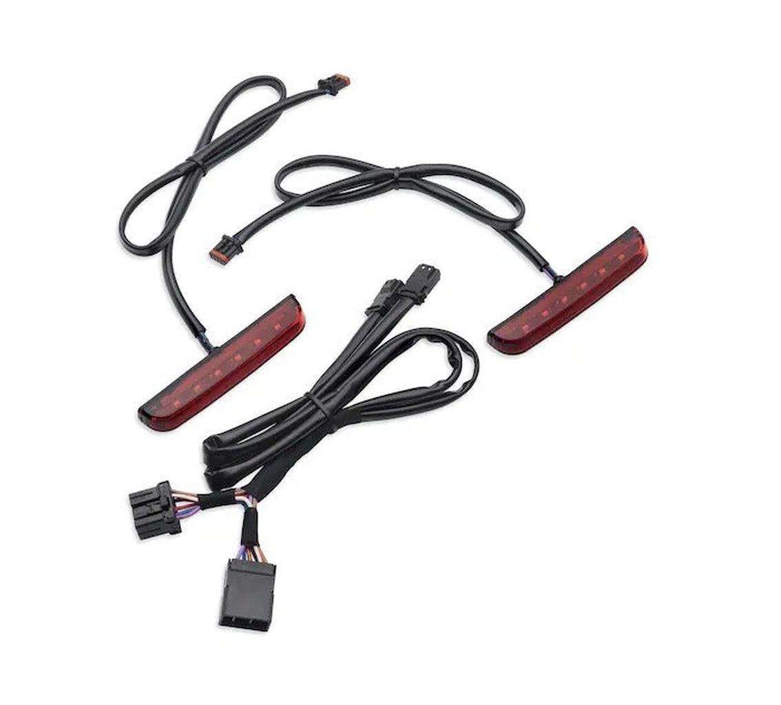 Electra Glo™ Stealth Auxiliary Led Run/Brake/Turn Lamp - Red Lens-67800574-Rolling Thunder Harley-Davidson