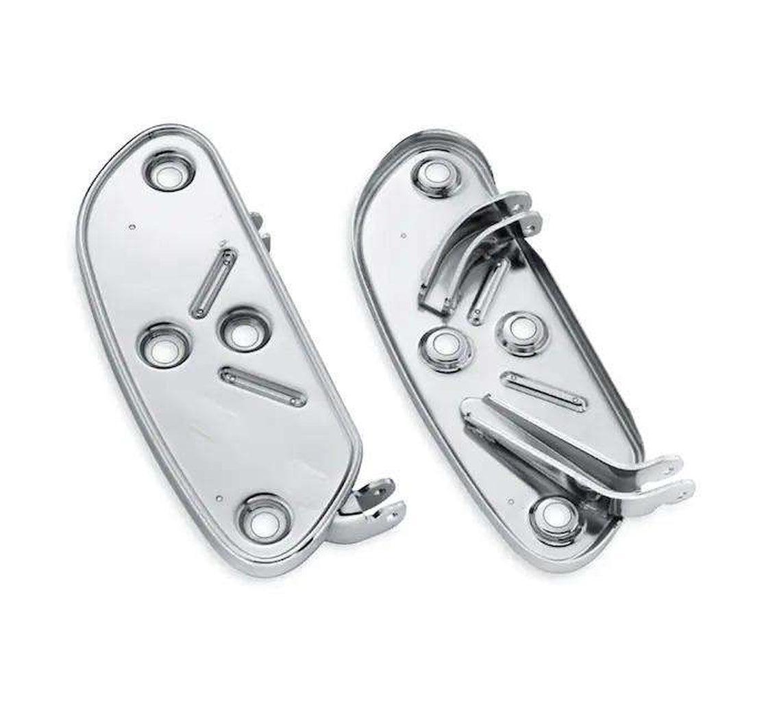 Extended Reach Rider Footboard Pans - Swept Wing Shape-54145-10-Rolling Thunder Harley-Davidson