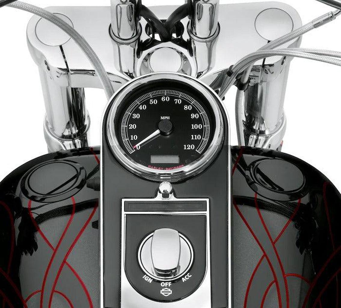 Flush-Mount Fuel Cap And Gauge Kit - Dyna-75327-09D-Rolling Thunder Harley-Davidson