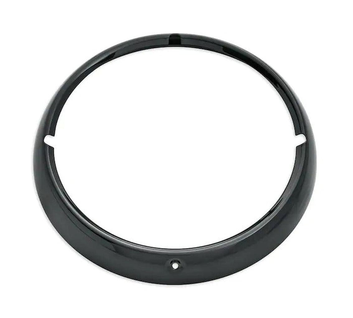 Gloss Black Headlamp Trim Ring-46555-03B-Rolling Thunder Harley-Davidson