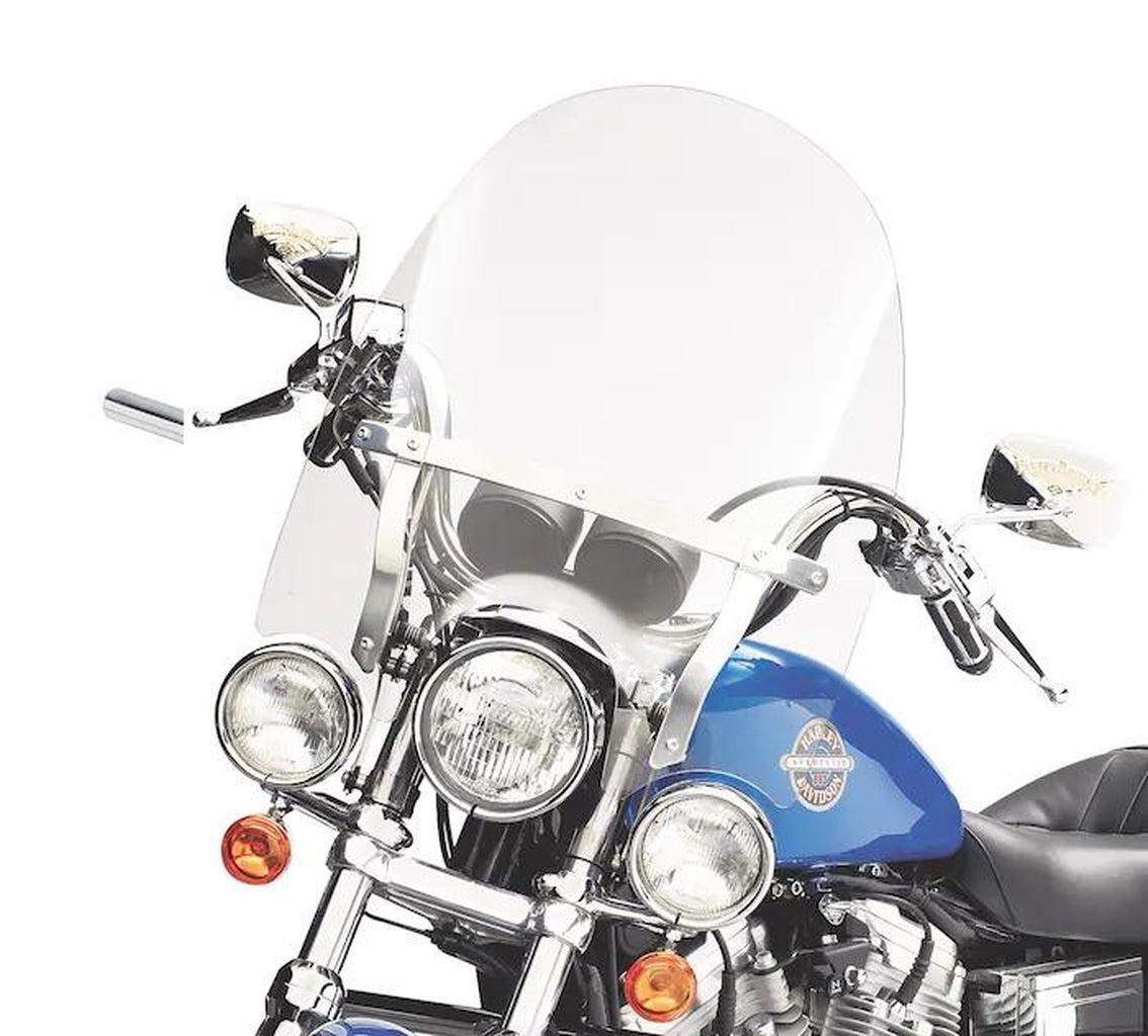 H-D Detachables Compact Windshield For Models With Auxiliary Lighting-57716-01-Rolling Thunder Harley-Davidson