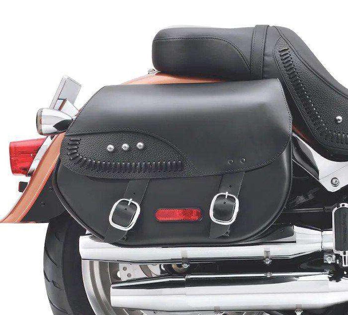 H-D Detachables Leather Saddlebags - Fatboy-88306-07A-Rolling Thunder Harley-Davidson