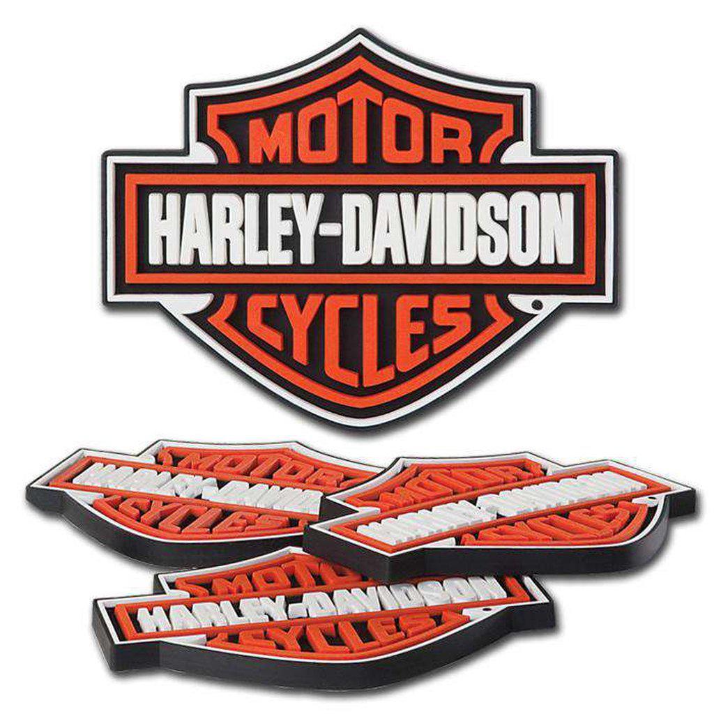 Harley-Davidson Bar &amp; Shield Coasters-HDL18515-Rolling Thunder Harley-Davidson