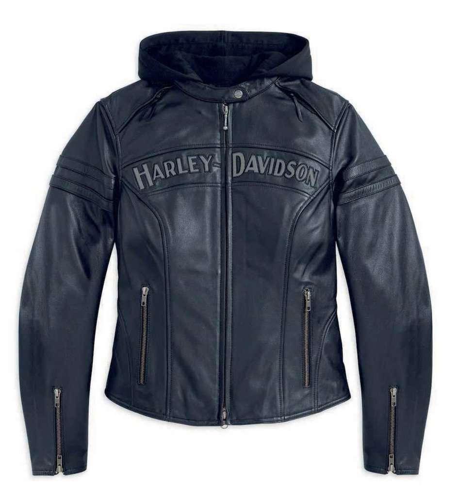 Harley-Davidson Ladies Miss Enthusiast Leather Jacket-Rolling Thunder Harley-Davidson