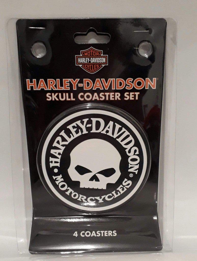 Harley-Davidson Willie G Skull Coaster Set-HDL18522-Rolling Thunder Harley-Davidson