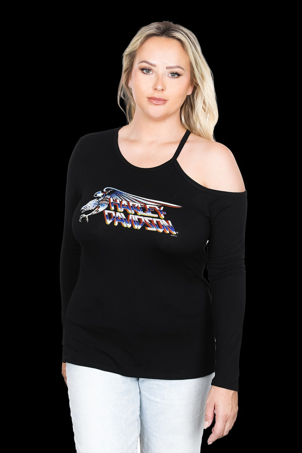 Harley-Davidson Ladies Winner Takes All L/S Top-Rolling Thunder Harley-Davidson