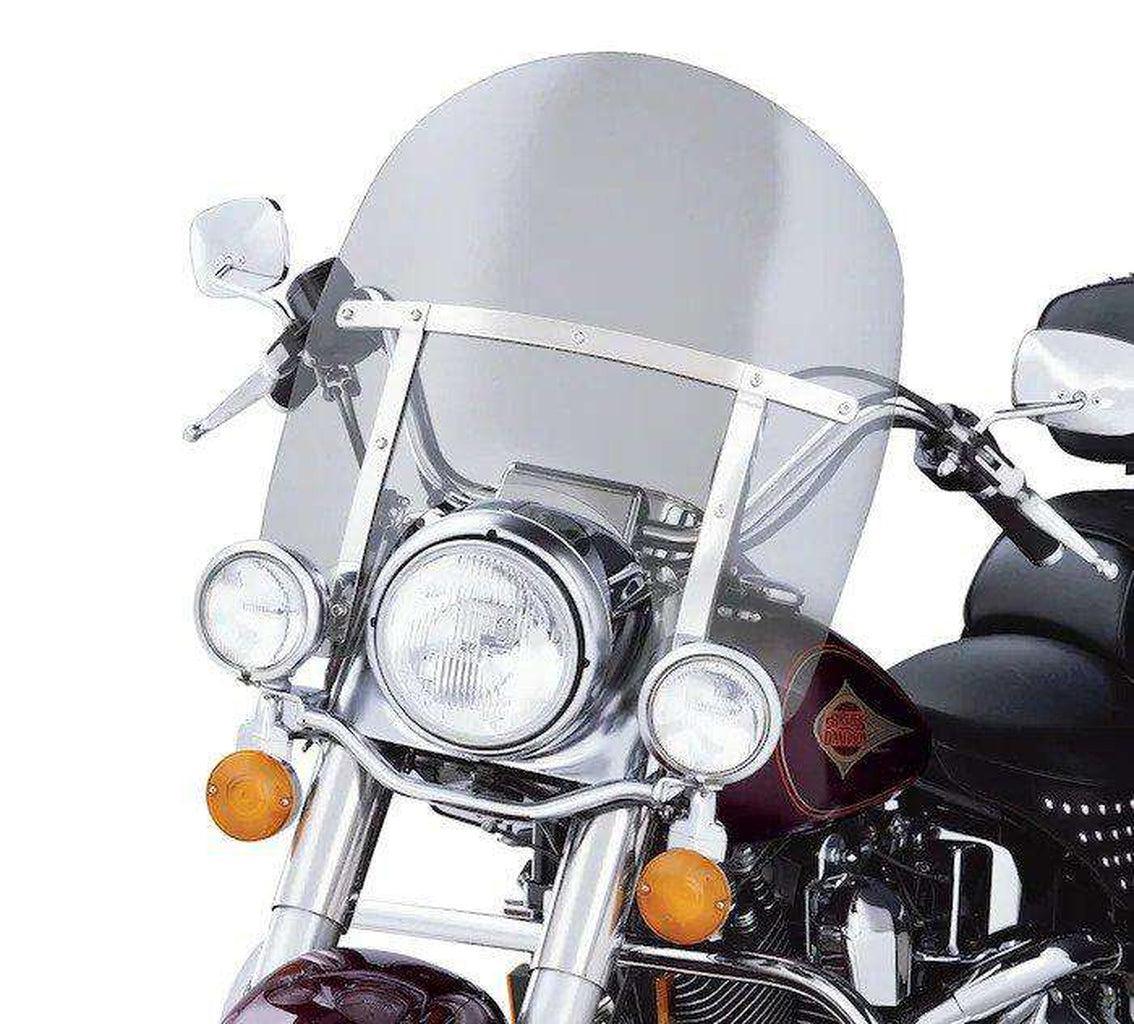 King-Size H-D Detachables Windshield For Nacelle Equipped Models Without Auxiliary Lamps - 16 In. Light Smoke-58653-97A-Rolling Thunder Harley-Davidson