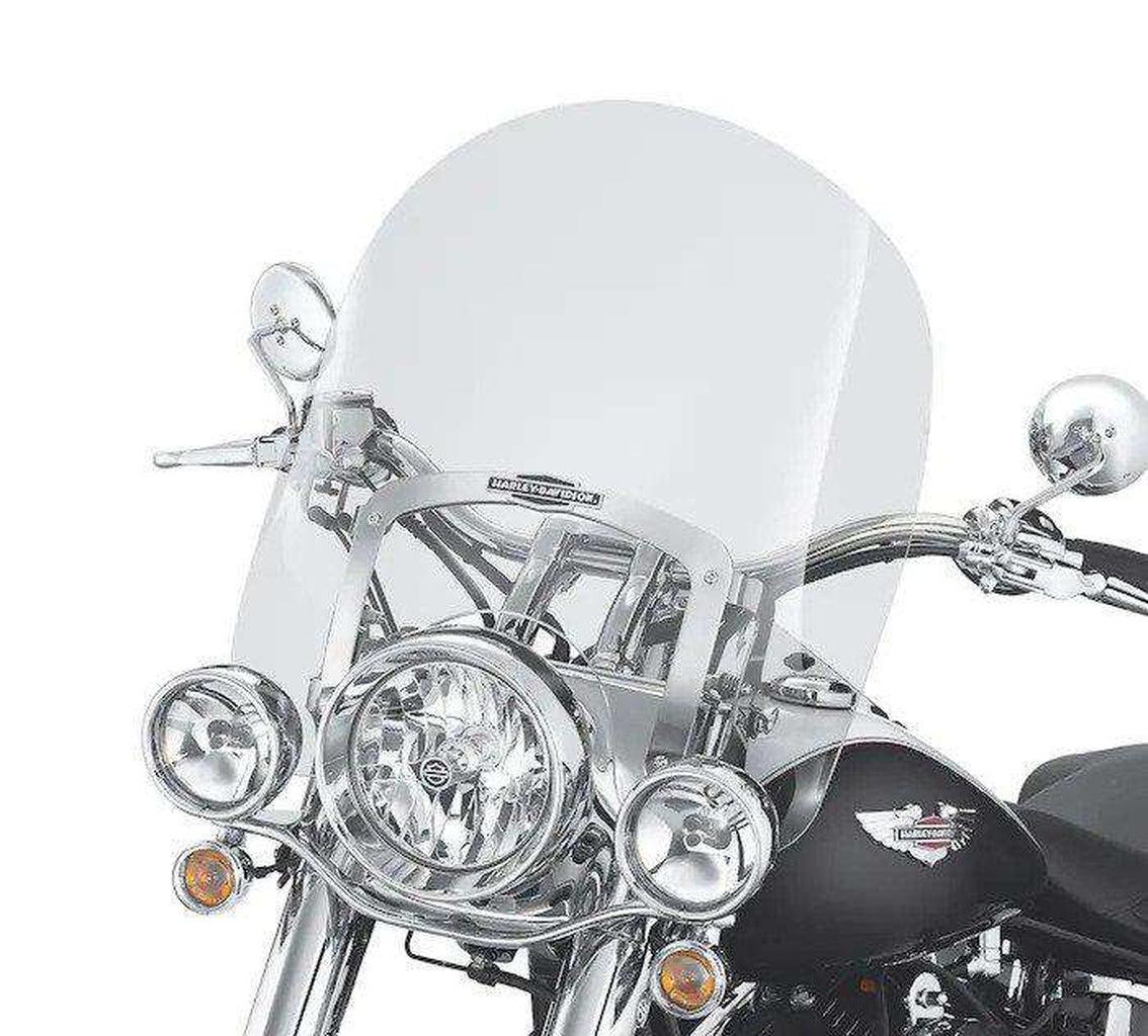 King-Size Nostalgic H-D Detachables Windshield For Fl Softail Models - 18 In. Light Smoke-57141-05-Rolling Thunder Harley-Davidson
