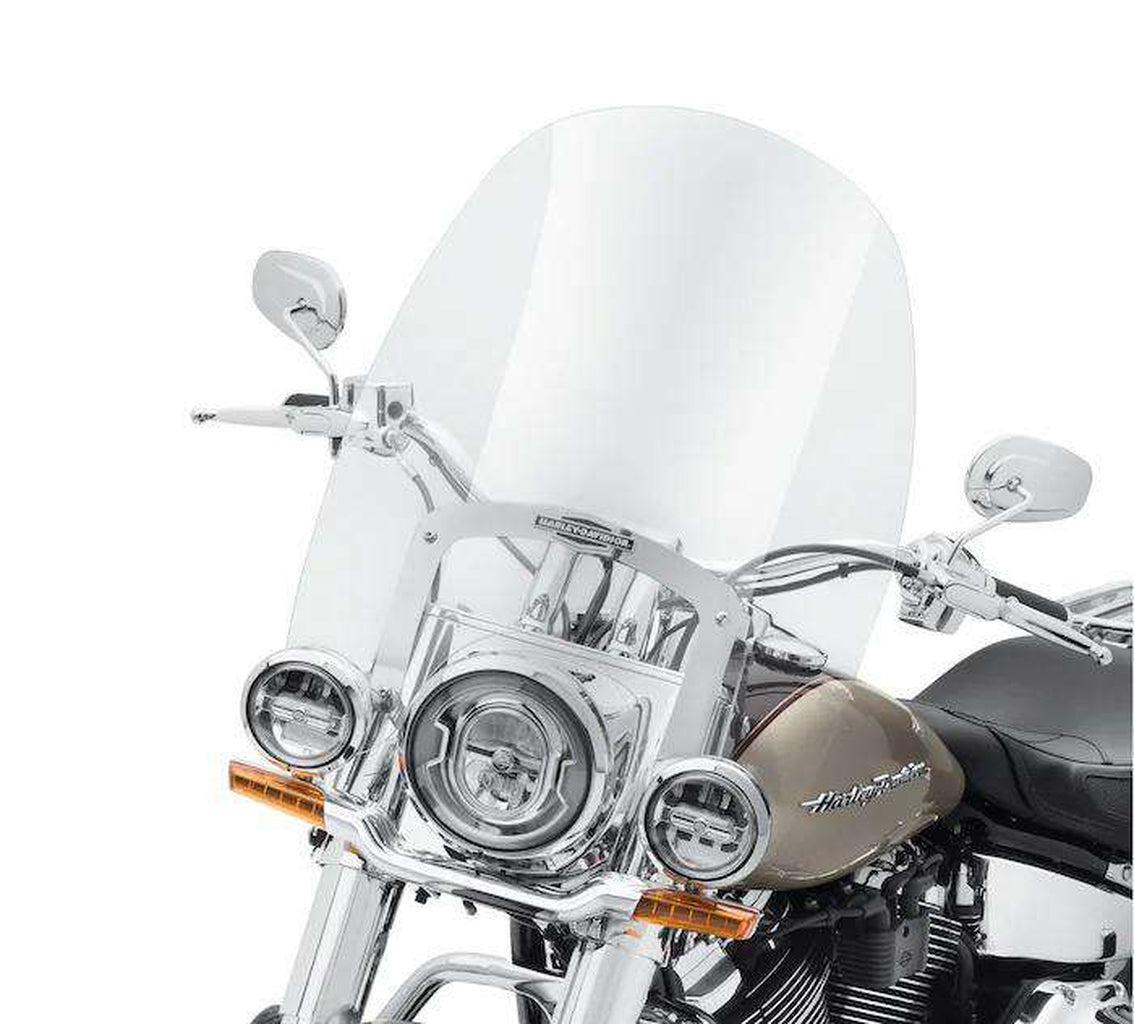 King-Size Nostalgic H-D® Detachables™ 21 In. Clear Windshield-57400329-Rolling Thunder Harley-Davidson