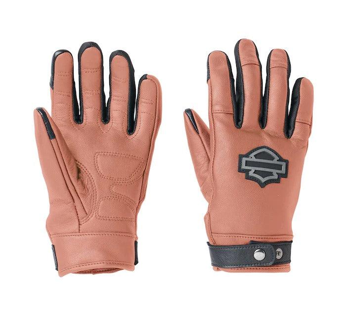 Ladies Vixen Pink Leather Gloves-Rolling Thunder Harley-Davidson