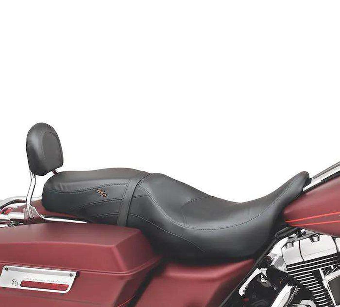 Low-Profile Leather Bucket Seat-52095-08A-Rolling Thunder Harley-Davidson