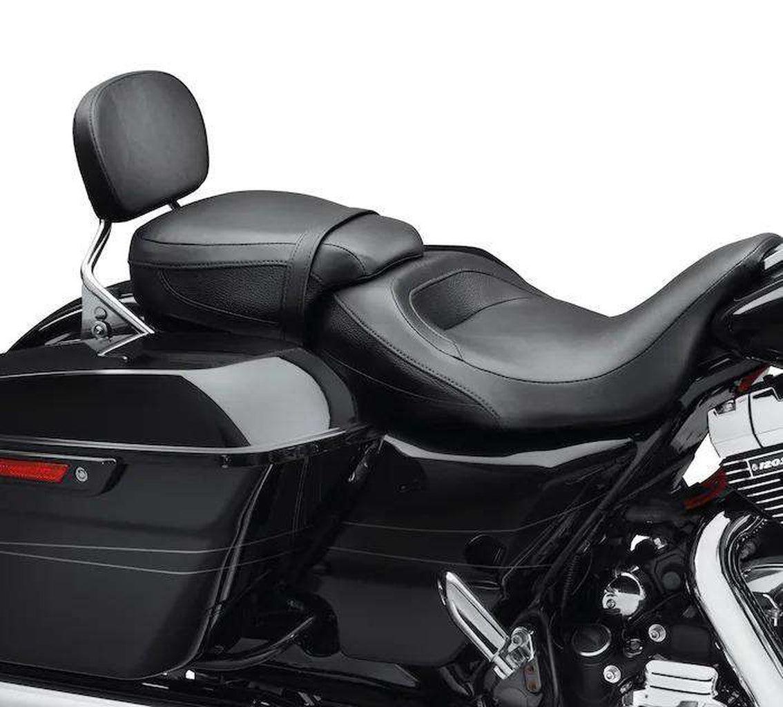 Low-Profile Passenger Pillion - Black Smooth Vinyl-52400141-Rolling Thunder Harley-Davidson