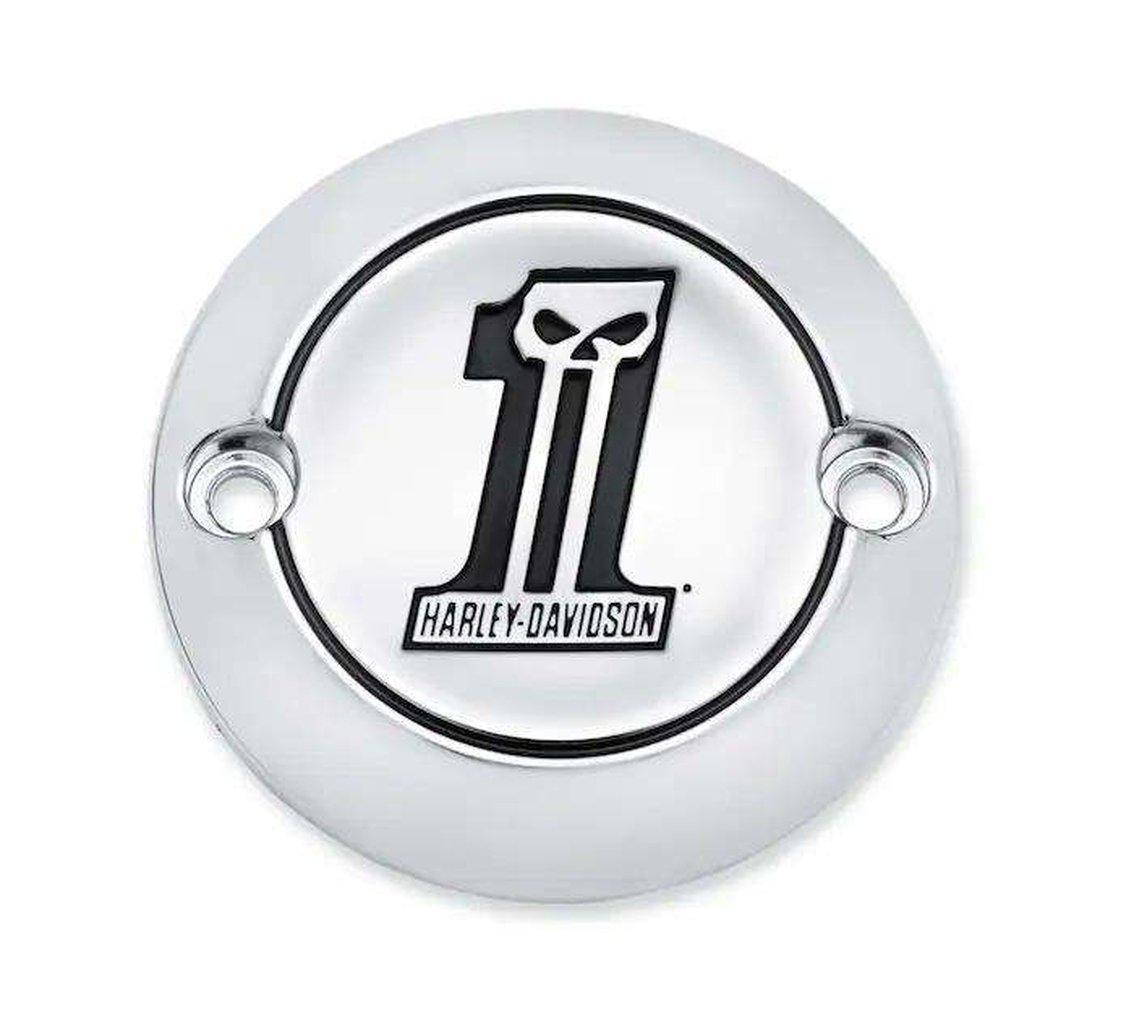 Number One Skull Timer Cover-25600065-Rolling Thunder Harley-Davidson