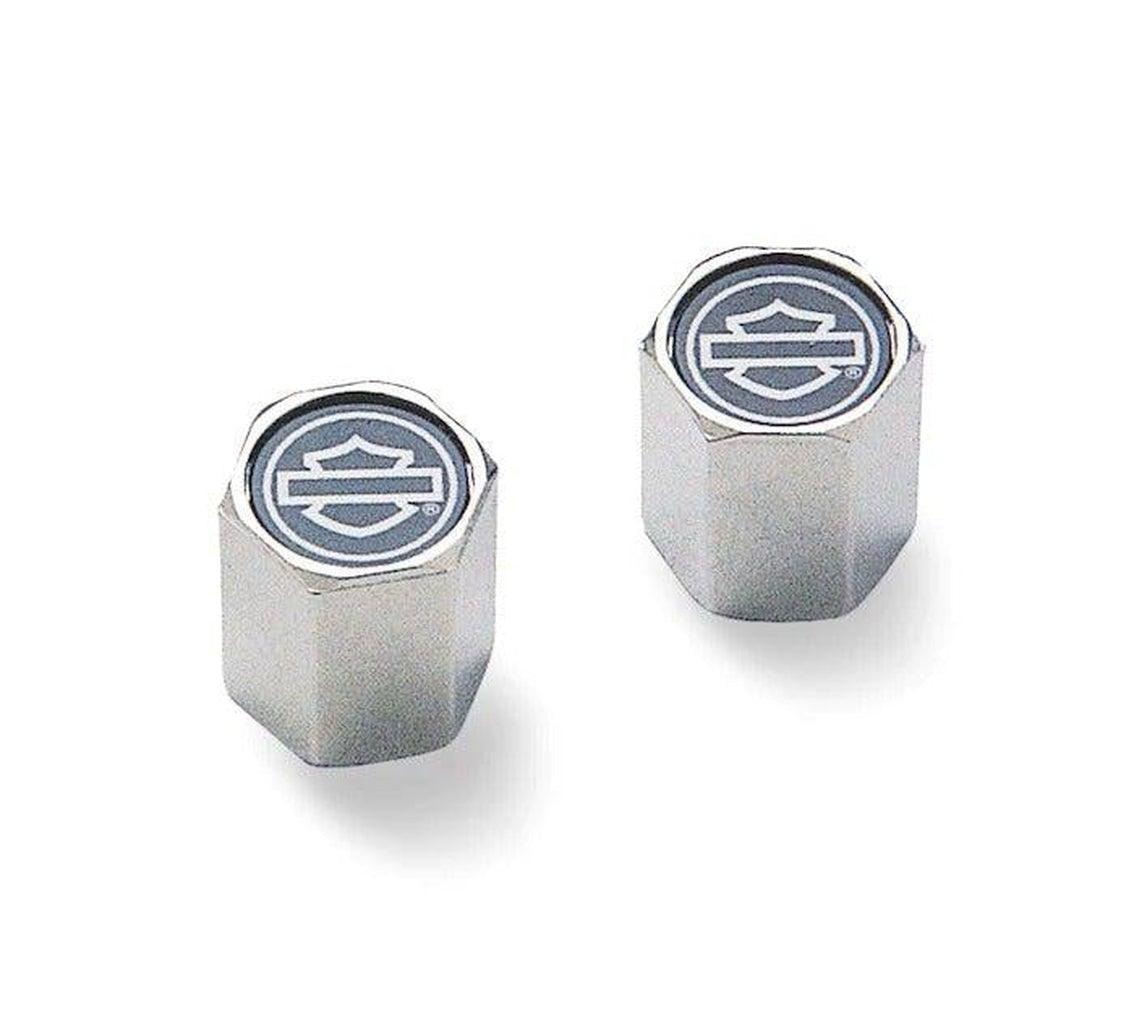 Outlined Bar &amp; Shield Abs Valve Stem Caps-41145-97-Rolling Thunder Harley-Davidson