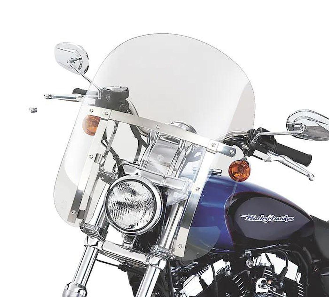 Quick-Release Compact Windshield-58602-04-Rolling Thunder Harley-Davidson