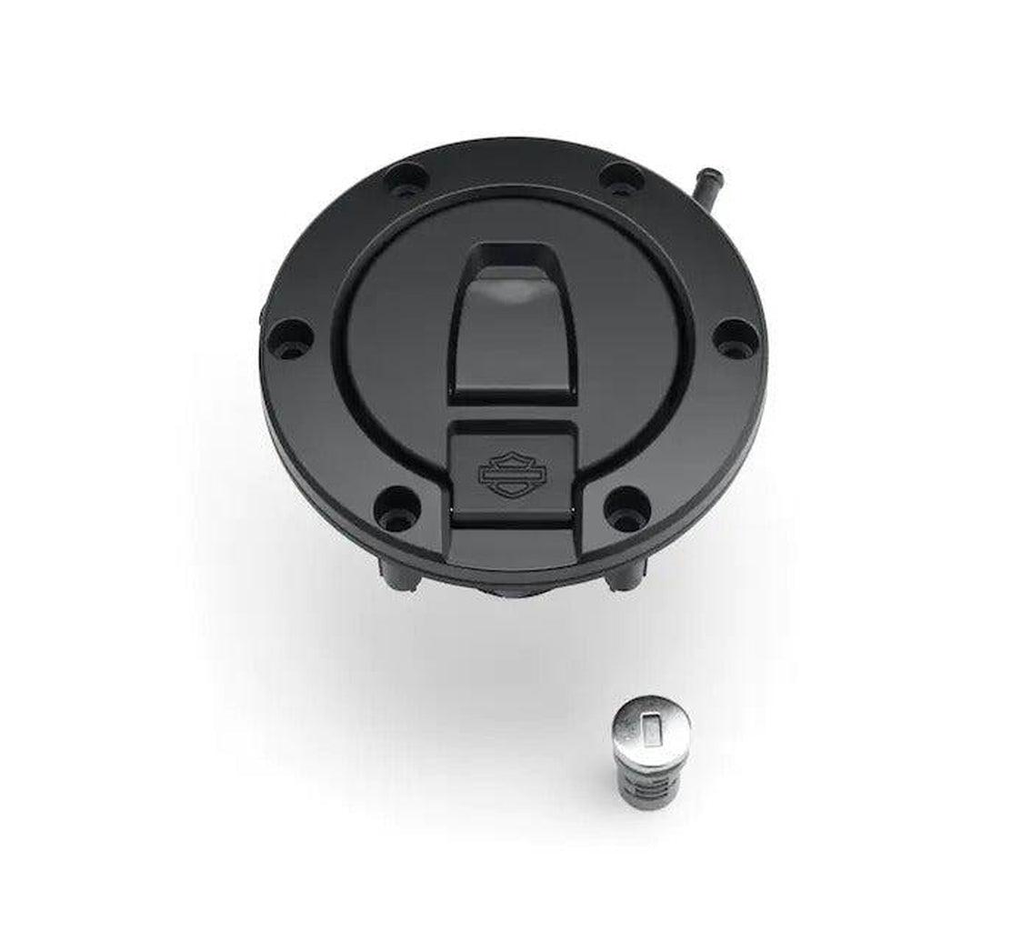 Round Style Locking Fuel Cap-61100188-Rolling Thunder Harley-Davidson