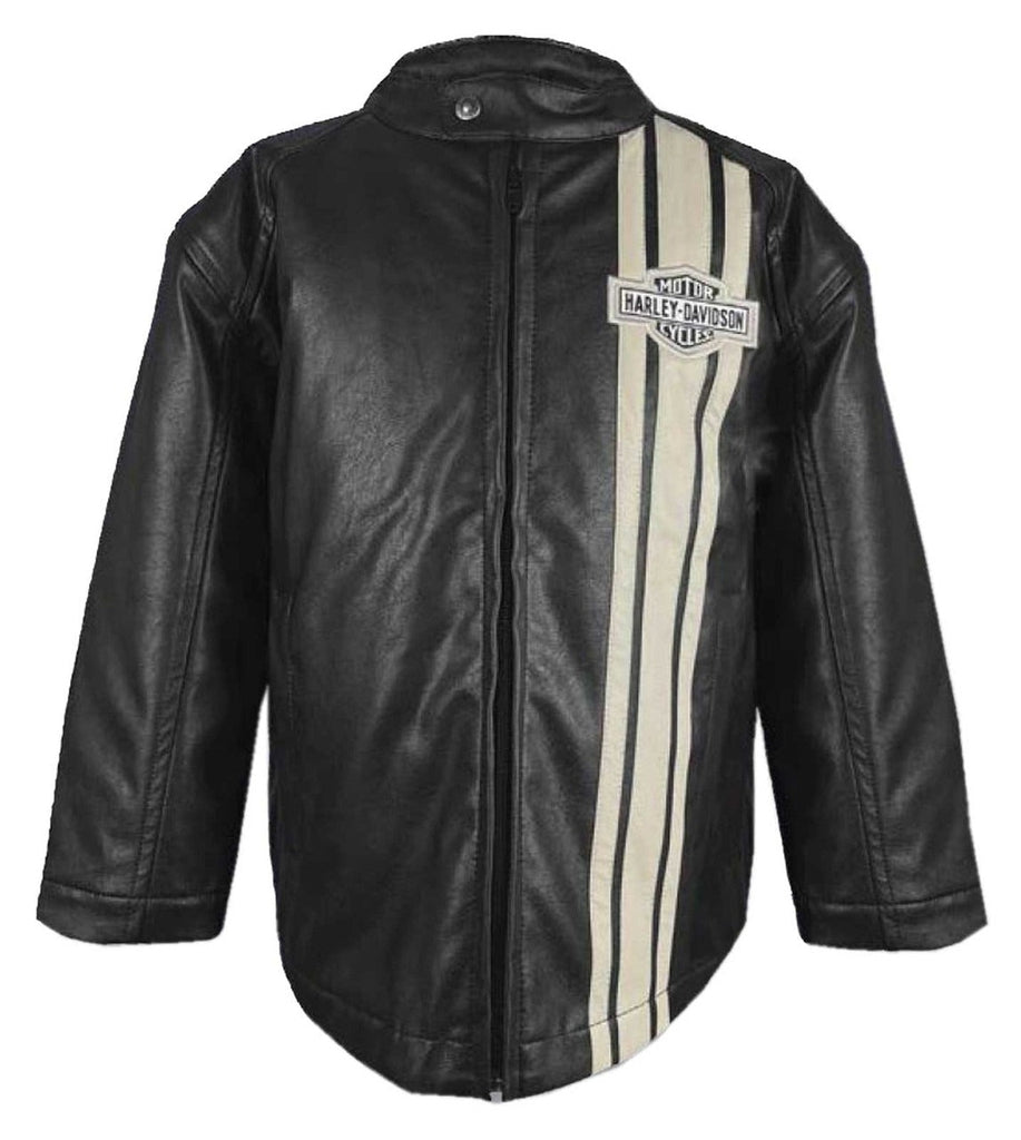 Harley-Davidson Boys Faux Leather Racer Jacket-Rolling Thunder Harley-Davidson