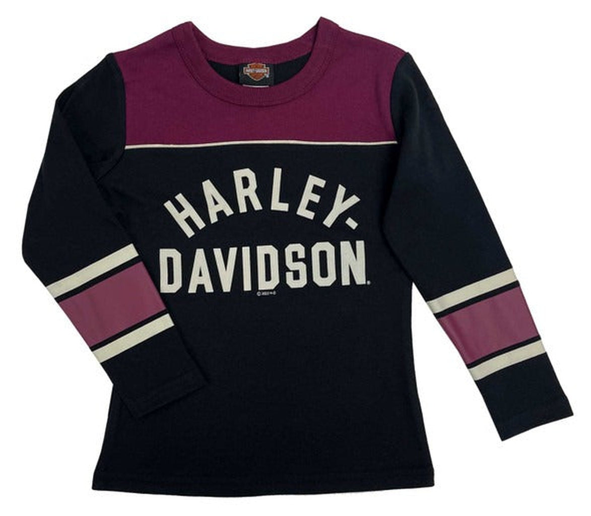 Harley-Davidson Girls Athletic Long Sleeve Tee-Rolling Thunder Harley-Davidson