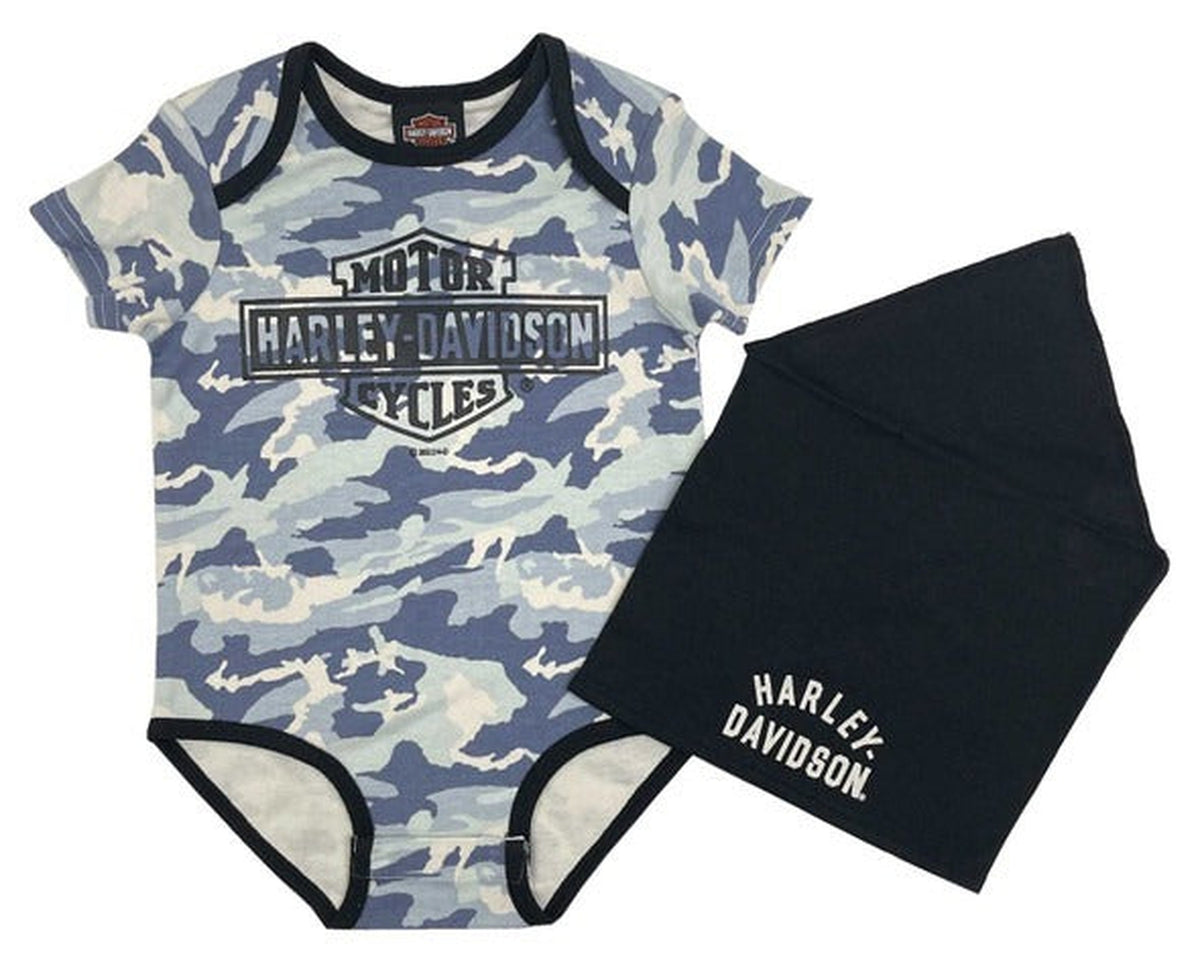 Harley-Davidson Camo Boys Creeper Set-Rolling Thunder Harley-Davidson