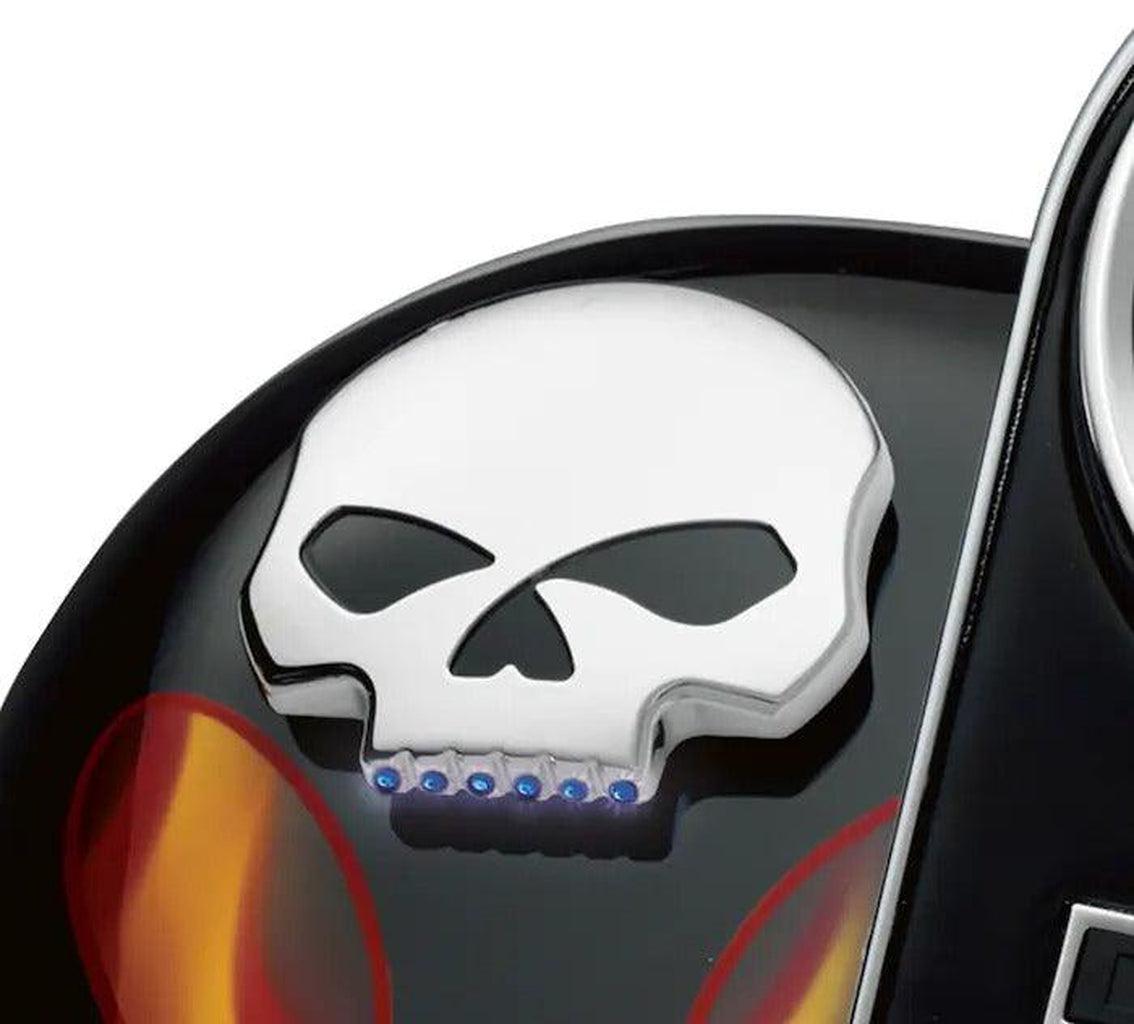 Skull Led Fuel Gauge - &#39;08-&#39;17-75098-08A-Rolling Thunder Harley-Davidson