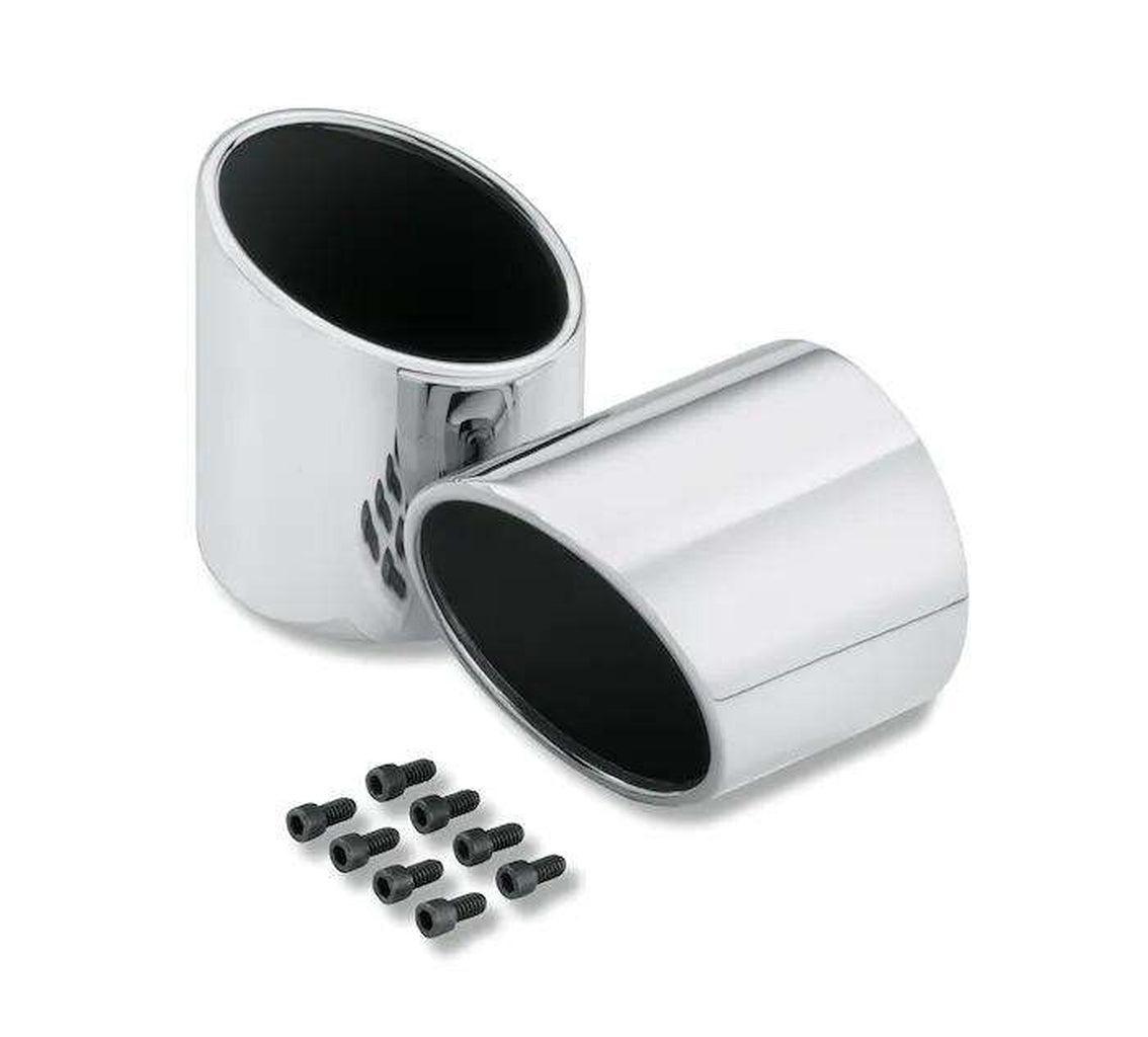 Slash Up/Down/Out 4 In. End Caps-65100019-Rolling Thunder Harley-Davidson