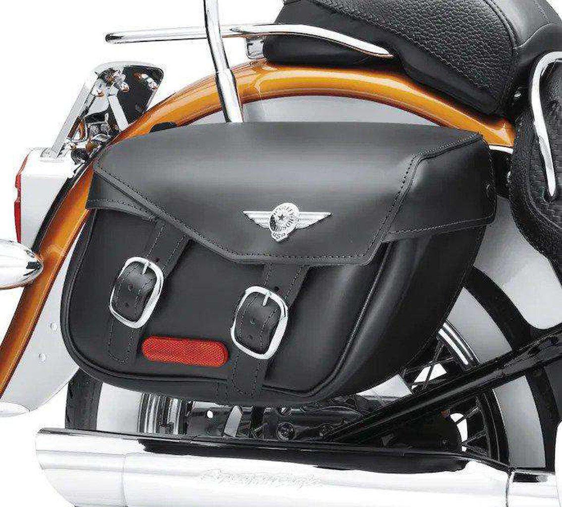 Softail Leather Saddlebags - Fat Boy Styling-90320-00D-Rolling Thunder Harley-Davidson