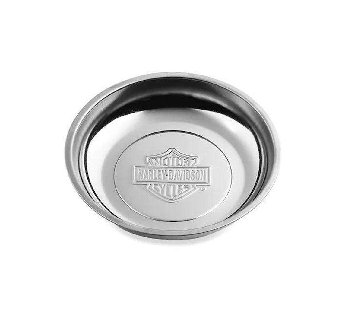 Stainless Steel 6 In. Tray With Magnetic Base-94793-01-Rolling Thunder Harley-Davidson