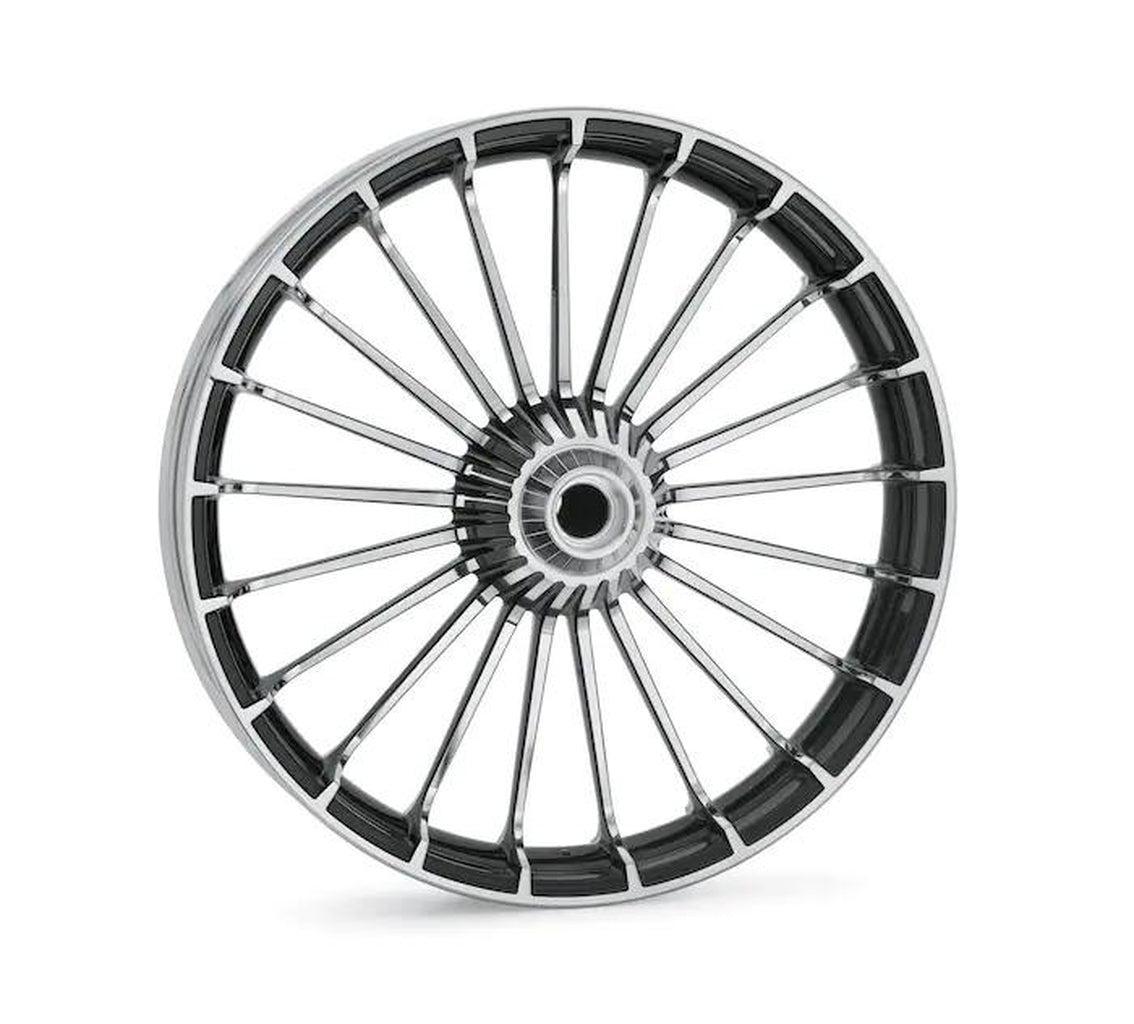 Turbine 21 In. Front Wheel - Contrast Chrome-43300315A-Rolling Thunder Harley-Davidson